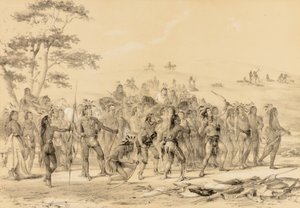 Braves Shooting Arrows--A Competition--no. 24 de George Catlin