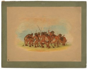 Danza del Búfalo - Mandan de George Catlin