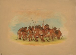 Danza del Búfalo - Mandan de George Catlin
