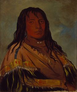 Chá-tee-wah-née-che, Sin Corazón, Jefe de la Banda Wah-ne-watch-to-nee-nah de George Catlin