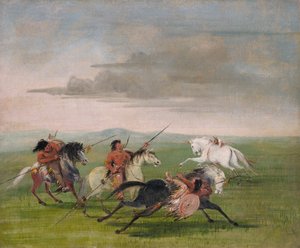 Hazañas ecuestres comanches de George Catlin