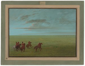 Connibos Partiendo para Caballos Salvajes de George Catlin