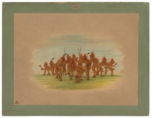 Baile de descubrimiento - Saukie de George Catlin