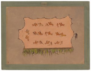 Facsímil de la túnica del Jefe Cuatro Hombres - Mandan de George Catlin