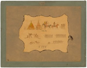 Facsímil de una Túnica Cheyenne de George Catlin