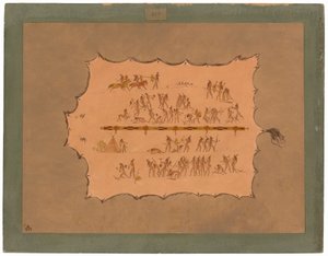 Facsímil de una Túnica Sioux de George Catlin