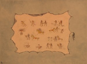 Facsímil de la túnica de Mah-to-toh-pa - Mandan de George Catlin