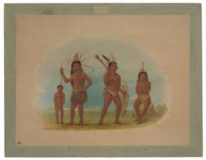 Cuatro Indios Arawak de George Catlin
