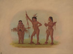 Cuatro indios Mura, 1854-1869 de George Catlin