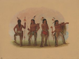 Cuatro guerreros Navajo, 1861-1869