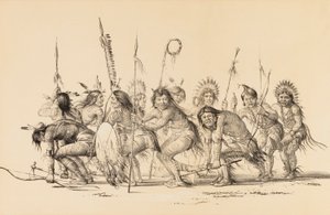 Indios en círculo, bailando--no. 30