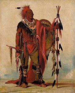 Kee-o-kúk, El Zorro Vigilante, Jefe de la Tribu, 1835 de George Catlin