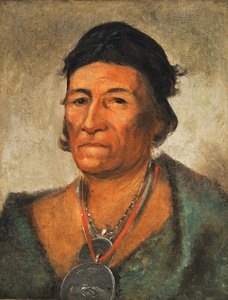 Ko-mán-i-kin, Gran Ola, un Jefe Antiguo y Distinguido de George Catlin