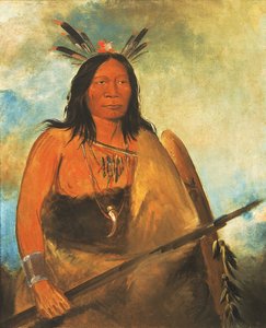 Kots-o-kó-ro-kó, Pelo de Cuello de Toro, un Jefe de George Catlin