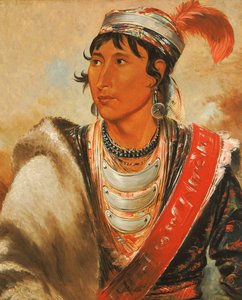 Láh-shee, El Lamedor, llamado Creek Billy, 1838 de George Catlin