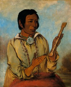 Ma-shée-na, Cuernos de Alce, un Subjefe de George Catlin