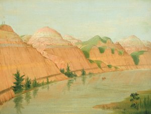 Magníficos Clay Bluffs, a 1.800 millas sobre St. de George Catlin