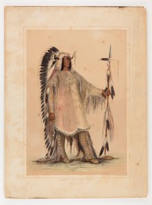 Mah-to-toh-pa, el Jefe Mandan de George Catlin
