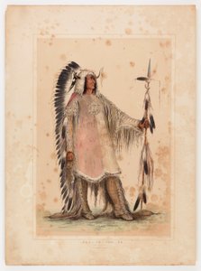 Mah-to-toh-pa, el Jefe Mandan de George Catlin