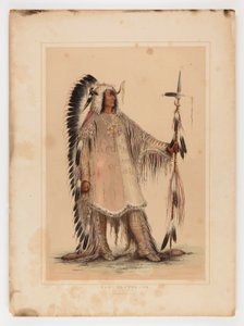 Mah-to-toh-pa, el Jefe Mandan de George Catlin