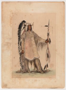 Mah-to-toh-pa, el Jefe Mandan de George Catlin