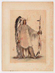 Mah-to-toh-pa, el Jefe Mandan de George Catlin