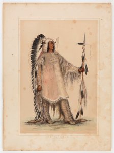 Mah-to-toh-pa, el Jefe Mandan de George Catlin