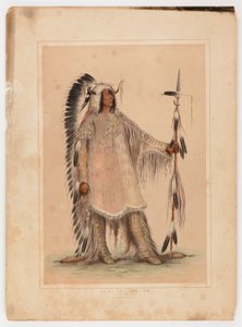 Mah-to-toh-pa, el Jefe Mandan de George Catlin