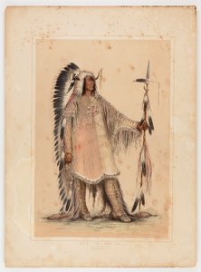 Mah-to-toh-pa, el Jefe Mandan de George Catlin