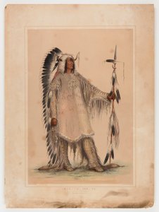 Mah-to-toh-pa, el Jefe Mandan de George Catlin