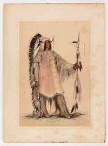 Mah-to-toh-pa, el Jefe Mandan de George Catlin