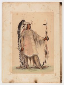 Mah-to-toh-pa, el Jefe Mandan de George Catlin