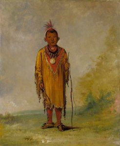 Me-sóu-wahk, Cabello de Ciervo, Hijo Predilecto de Kee-o-kúk de George Catlin