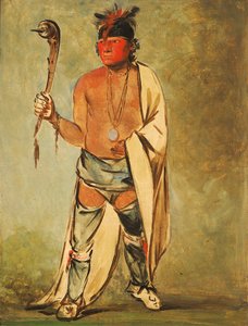 Naugh-háigh-hee-kaw, El que Humedece la Madera, 1828 de George Catlin