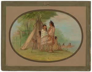 Indios Nayas de George Catlin