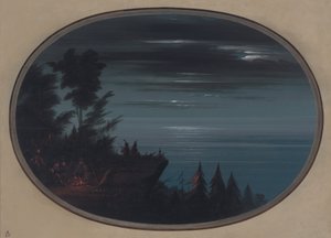 Pueblo de Nayas de noche