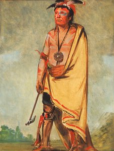 No-ak-chóo-she-kaw, El Que Rompe los Arbustos, 1828 de George Catlin