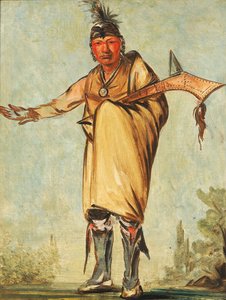 Náw-káw, Wood, antiguo jefe de la tribu de George Catlin