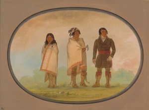 Jefe Oneida, su hermana y un misionero, 1861-1869