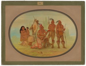 Indios osage de George Catlin