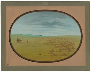 Aldea de perros de la pradera de George Catlin