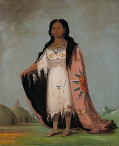 Pshán-shaw, Hierba de dulce aroma, Hija de doce años de Mano Sangrienta de George Catlin