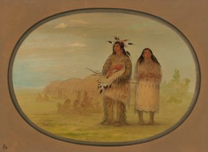 Jefe Riccarree y su Esposa de George Catlin