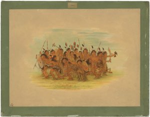 Danza del cuero cabelludo - Sioux de George Catlin