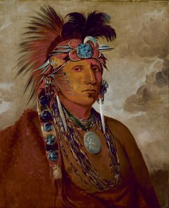 Shó-me-kós-see, El Lobo, un jefe, 1832 de George Catlin