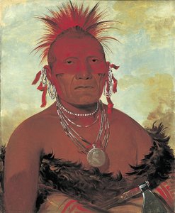 Shón-ka-ki-he-ga, Jefe de Caballos, Gran Jefe Pawnee de George Catlin