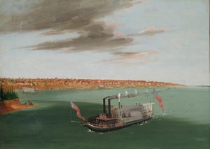 San Luis desde el río de George Catlin