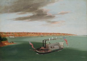 San Luis desde el río abajo, 1832-1833 de George Catlin