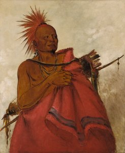 Tcha-tó-ga, Búfalo Loco, asesino de dos hombres blancos, 1834 de George Catlin