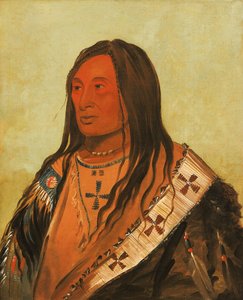 Táh-zee-keh-dá-cha, Vientre Desgarrado, un Distinguido Valiente de George Catlin